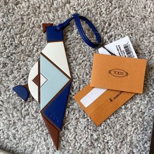 NWT Authentic Tod’s Parrot Figure Leather Keychain